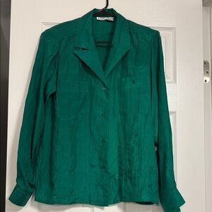 Elegant Green Women's Blouse by